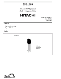 Datasheet 2SB1688 manufacturer Hitachi