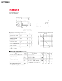 Datasheet 2SC2298 manufacturer Hitachi