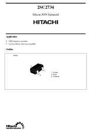 Datasheet 2SC2734 manufacturer Hitachi