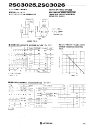 Datasheet 2SC3026 manufacturer Hitachi