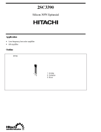 Datasheet 2SC3390 manufacturer Hitachi