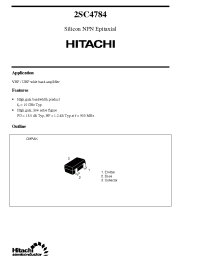 Datasheet 2SC4784 manufacturer Hitachi