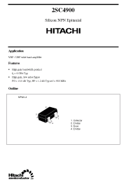 Datasheet 2SC4900 manufacturer Hitachi
