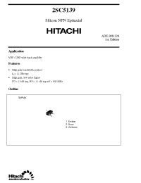 Datasheet 2SC5139 manufacturer Hitachi