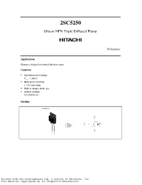 Datasheet 2SC5250 manufacturer Hitachi