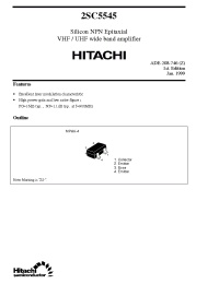 Datasheet 2SC5545 manufacturer Hitachi