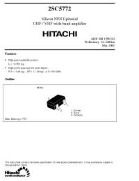 Datasheet 2SC5772 manufacturer Hitachi