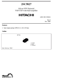 Datasheet 2SC5827 manufacturer Hitachi