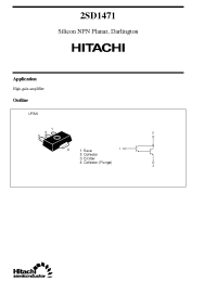 Datasheet 2SD1471 manufacturer Hitachi