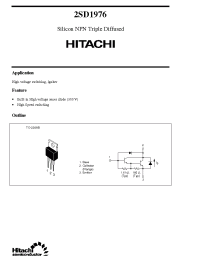 Datasheet 2SD1976 manufacturer Hitachi