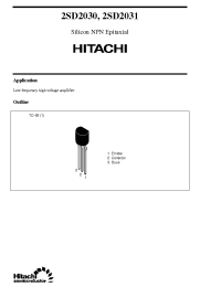 Datasheet 2SD2030 manufacturer Hitachi