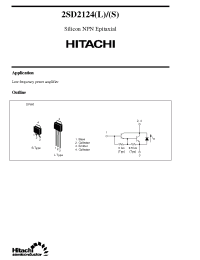 Datasheet 2SD2124S manufacturer Hitachi