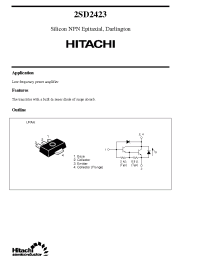 Datasheet 2SD2423 manufacturer Hitachi