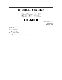 Datasheet 2SK3211S manufacturer Hitachi