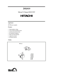 Datasheet 2SK410 manufacturer Hitachi