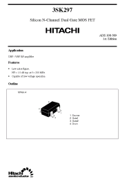 Datasheet 3SK297 manufacturer Hitachi