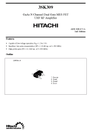 Datasheet 3SK309 manufacturer Hitachi