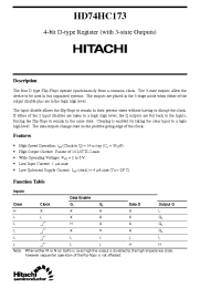 Datasheet 74173 manufacturer Hitachi