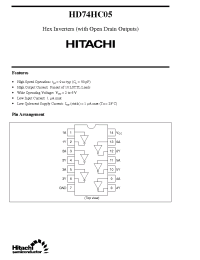 Datasheet 74HC05 manufacturer Hitachi