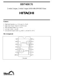 Datasheet 74HC51 manufacturer Hitachi