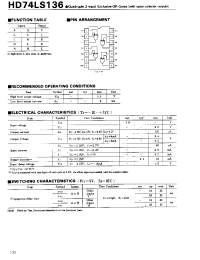 Datasheet 74LS136 manufacturer Hitachi