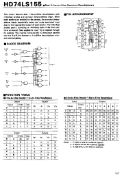 Datasheet 74LS155 manufacturer Hitachi