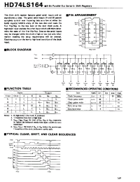 Datasheet 74LS164 manufacturer Hitachi