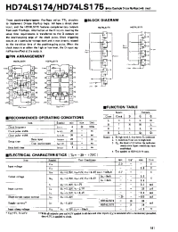 Datasheet 74LS175 manufacturer Hitachi