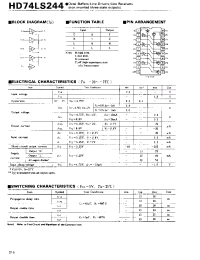 Datasheet 74LS244 manufacturer Hitachi