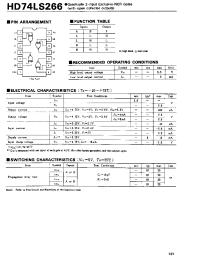 Datasheet 74LS266 manufacturer Hitachi