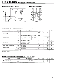Datasheet 74LS27 manufacturer Hitachi