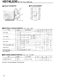 Datasheet 74LS30 manufacturer Hitachi