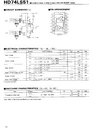 Datasheet 74LS51 manufacturer Hitachi