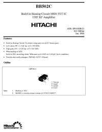 Datasheet BB502C manufacturer Hitachi