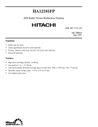 Datasheet HA12181FP manufacturer Hitachi