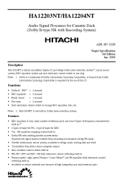 Datasheet HA12203NT manufacturer Hitachi