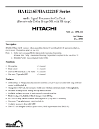 Datasheet HA12216F manufacturer Hitachi