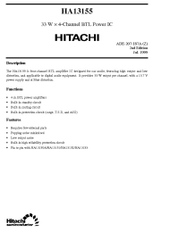 Datasheet HA13155 manufacturer Hitachi