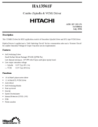 Datasheet HA13561 manufacturer Hitachi