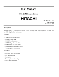Datasheet HA13568AT manufacturer Hitachi