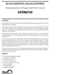 Datasheet HA16116FP manufacturer Hitachi