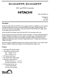Datasheet HA16141P manufacturer Hitachi