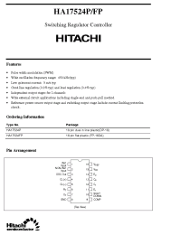 Datasheet HA17524P manufacturer Hitachi