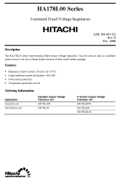 Datasheet HA178L05 manufacturer Hitachi