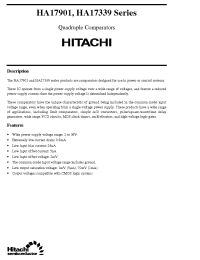 Datasheet HA17901FP manufacturer Hitachi