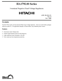 Datasheet HA179L05P manufacturer Hitachi