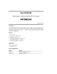 Datasheet HA19510MP manufacturer Hitachi
