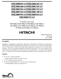 Datasheet HB288192A5 manufacturer Hitachi
