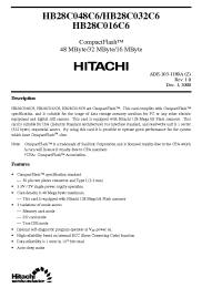 Datasheet HB28C048C6 manufacturer Hitachi