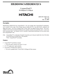 Datasheet HB28D032C6 manufacturer Hitachi